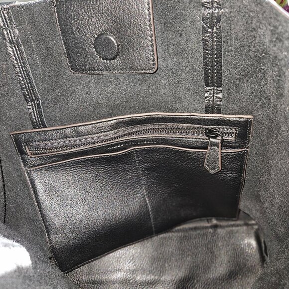 Aimee Kestenberg | Busy Bee Unlined Black Genuine Leather Studded Bag - Picture 13 of 15